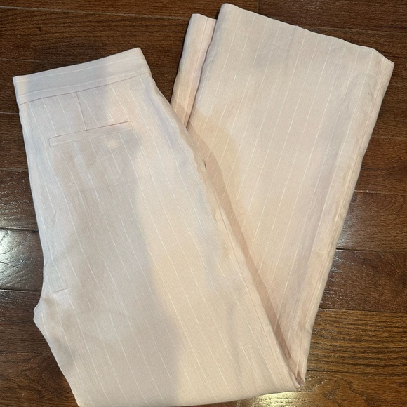 Brooks Brothers Light Pink Wide Leg linen Pants petite - Picture 10 of 10